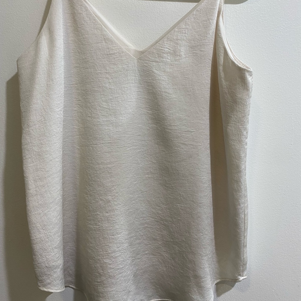 White satin cami